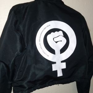 Melody Eh$ani cropped liberation jacket